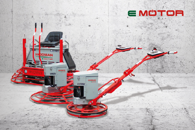 Аккумуляторные затирочные машины HODMAN E-Motor: современное решение для затирки бетона без выбросов и шума
