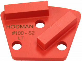 Пад алмазный шлифовальный HODMAN #100S 2 сегмента - Оборудование для устройства и обработки бетонных полов